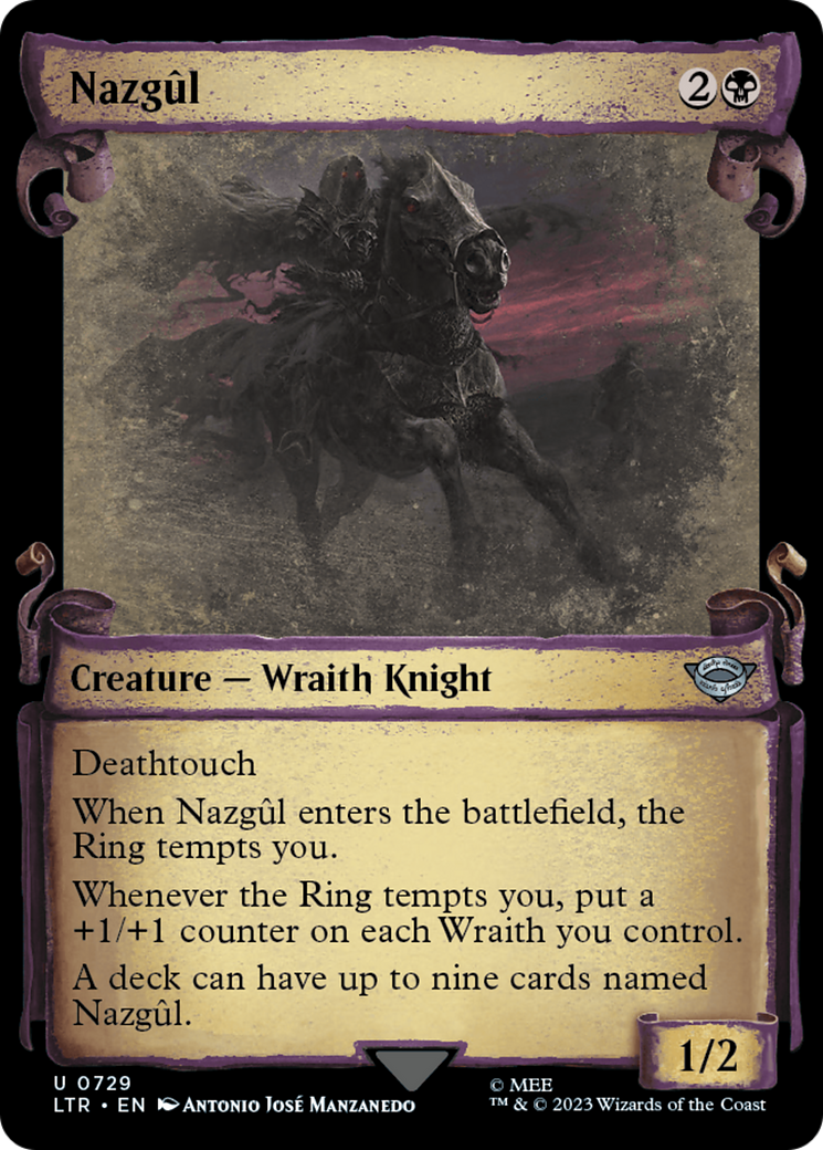 Nazgul (0729) (Showcase Scrolls) (LTR-729) - The Lord of the Rings: Tales of Middle-earth: (Showcase) Foil
