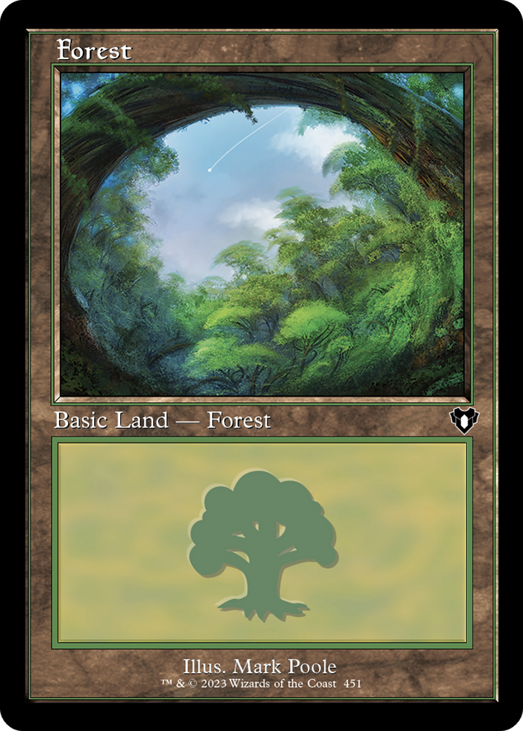 Forest (451) (Retro Frame) (CMM-451) - Commander Masters