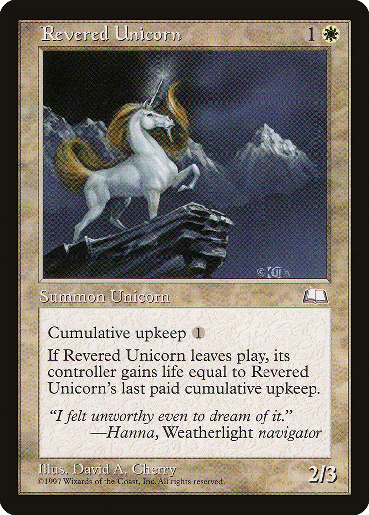 Licorne vénérée (WTH-023) - Weatherlight