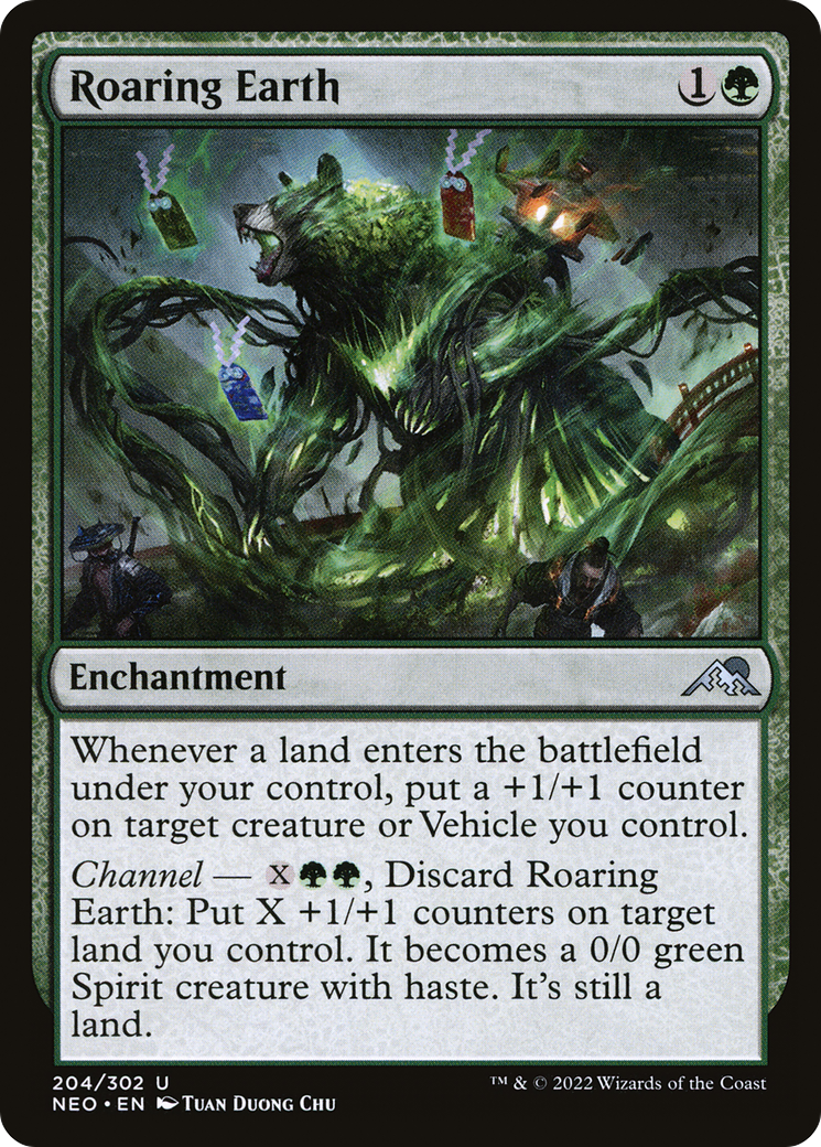 Terre rugissante (NEO-204) - Kamigawa : Dynastie des néons