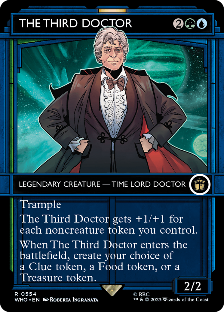 Le Troisième Docteur (WHO-554) - Doctor Who : (Vitrine) (Sans bordure) Feuille