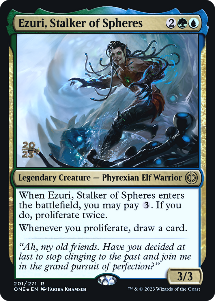 Ezuri, le traqueur des sphères (PONE-201S) - Phyrexia : All Will Be One Promos Foil