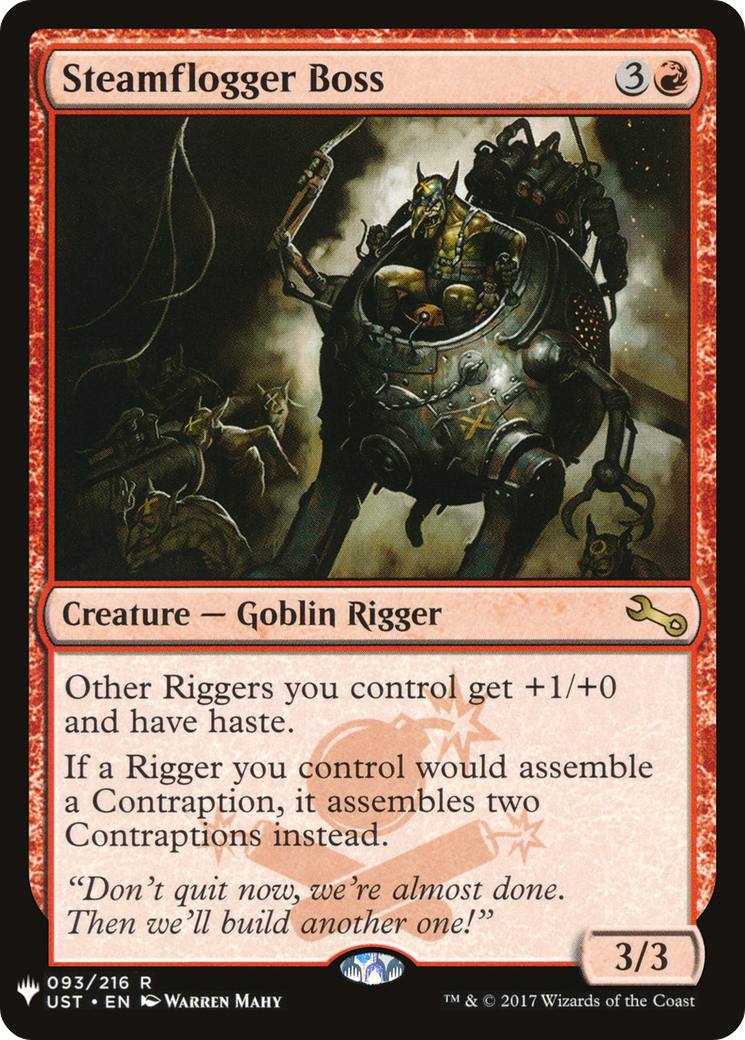 Steamflogger Boss (LIST-UST-93) - The List