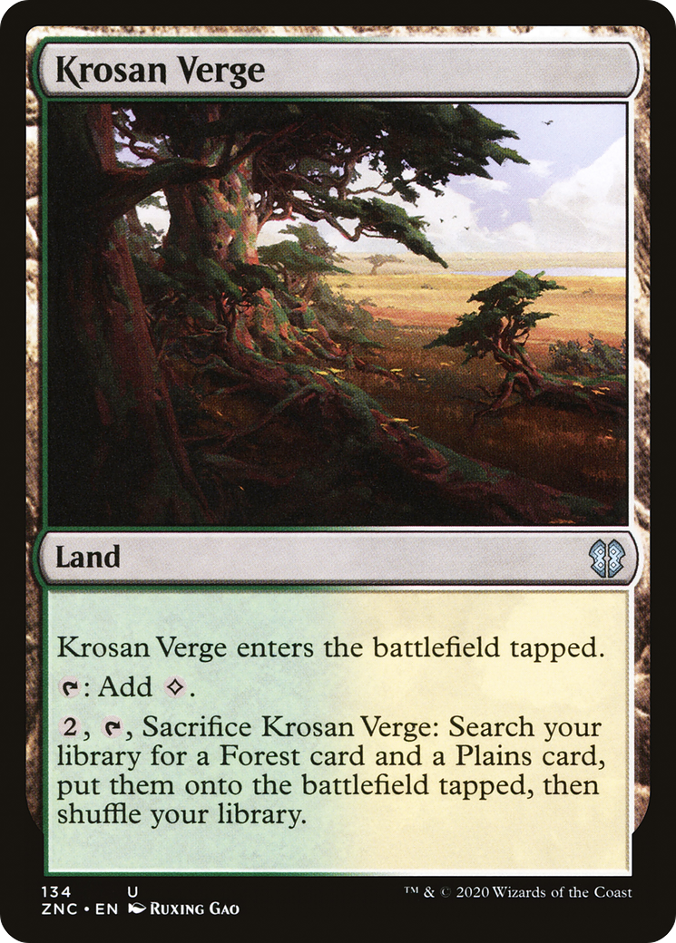 Krosan Verge (ZNC-134) – Commandant ascendant de Zendikar