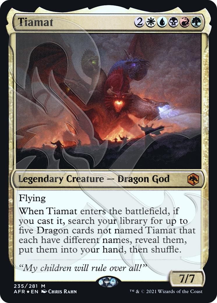 Tiamat (AFR&-235) - Adventures in the Forgotten Realms Promos Foil