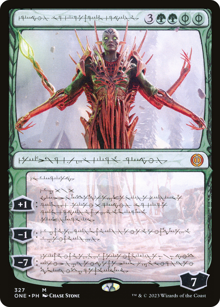 Nissa, Ascended Animist (Phyrexian) (ONE-327) - Phyrexia: All Will Be One: (Showcase)