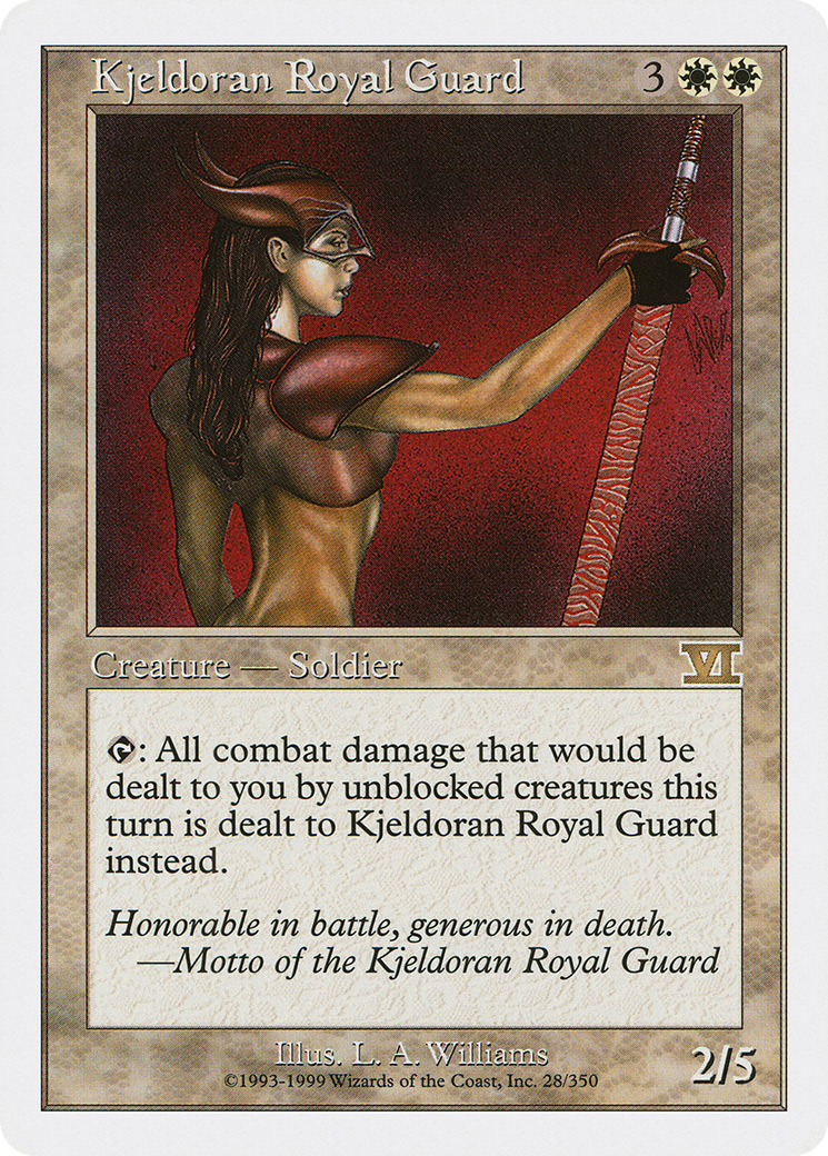 Kjeldoran Royal Guard (6ED-028) - Classic Sixth Edition