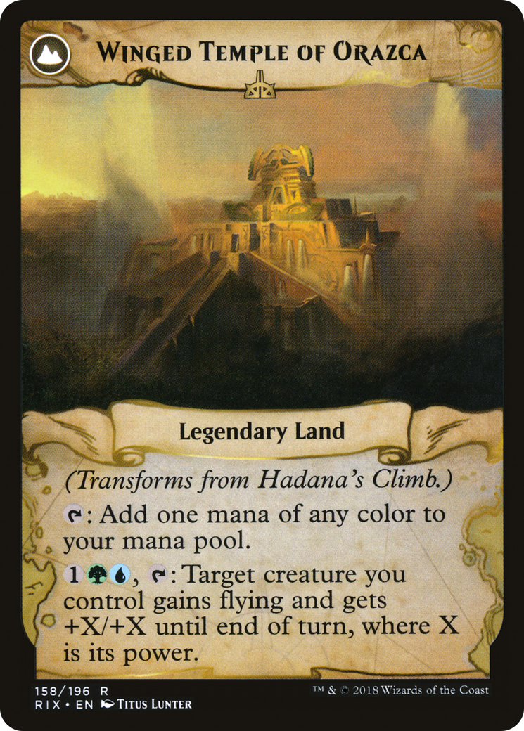 L'ascension d'Hadana // Temple ailé d'Orazca (RIX-158) - Les rivaux d'Ixalan : (compasslanddfc)