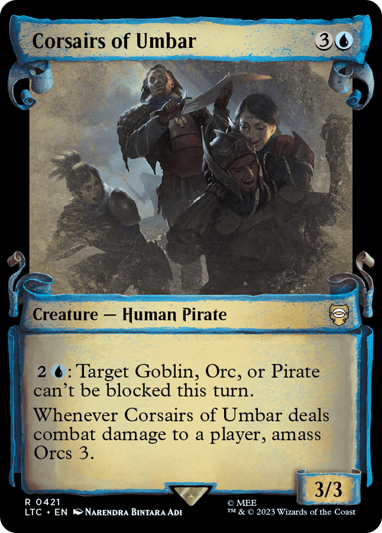 Corsairs of Umbar (Showcase Scrolls) (LTC-421) - Tales of Middle-earth Commander: (Showcase) Foil