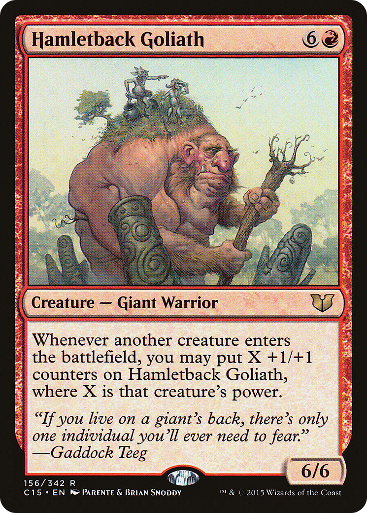 Hamletback Goliath (C15-156) - Commandant 2015