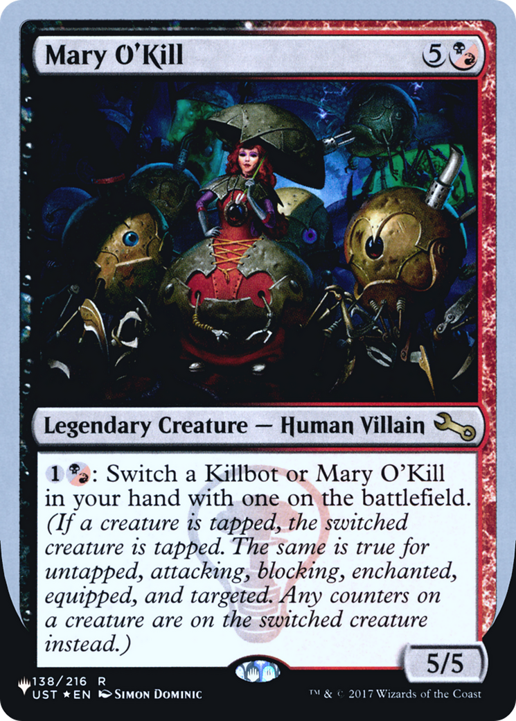Mary O'Kill (LIST-050) - The List (Unfinity Foil Edition) Foil