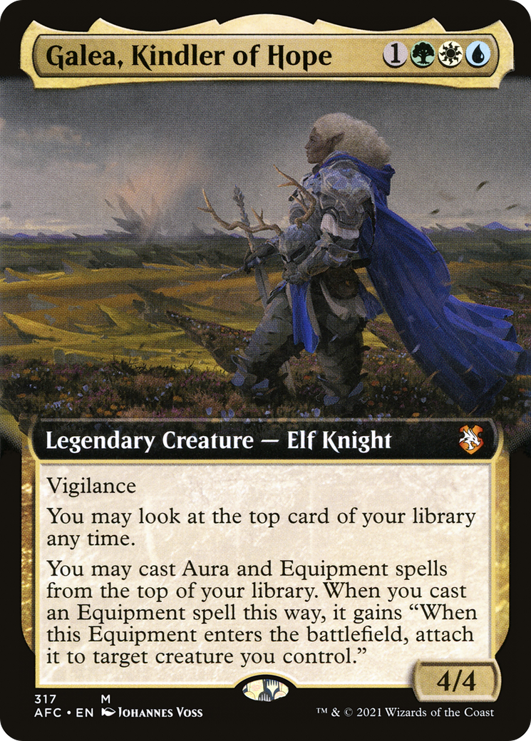 Galea, Kindler of Hope (Extended Art) (AFC-317) - Forgotten Realms Commander: (Extended Art)