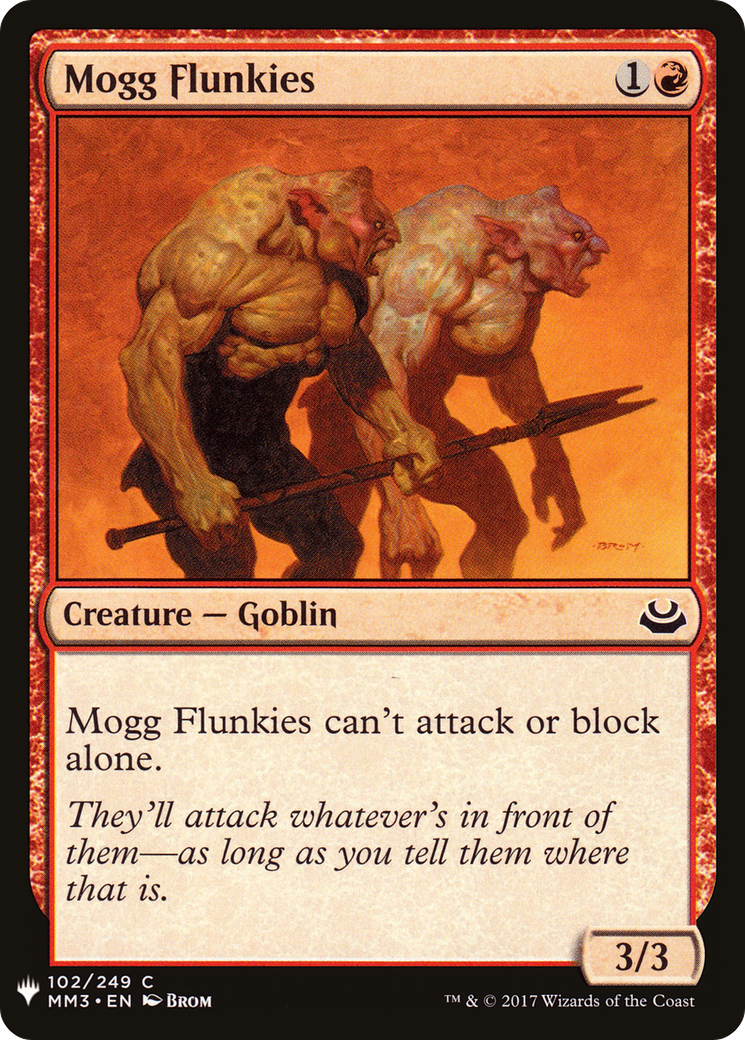 Mogg Flunkies (LIST-MM3-102) - The List