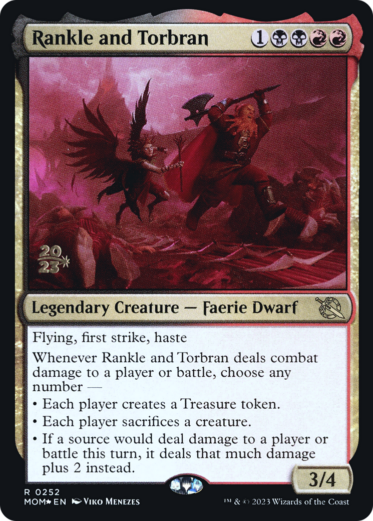 Rankle and Torbran (PRE-252S) - March of the Machine Promos Foil