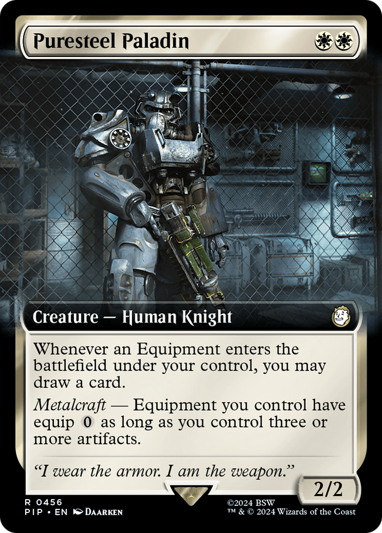 Puresteel Paladin (Extended Art) (PIP-456) - Fallout: (Extended Art)