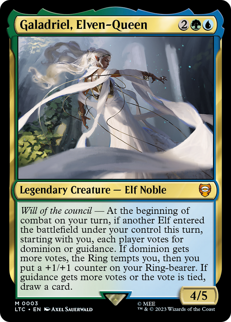 Galadriel, Reine des Elfes (LTC-003) - Commandant Foil des Contes de la Terre du Milieu
