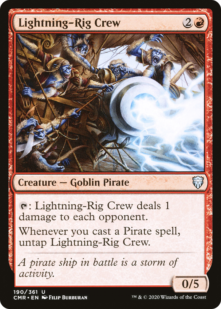 Équipage Lightning-Rig (CMR-190) - Commander Legends Foil