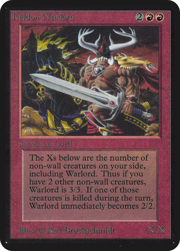 Keldon Warlord (LEA-) - Limited Edition Alpha