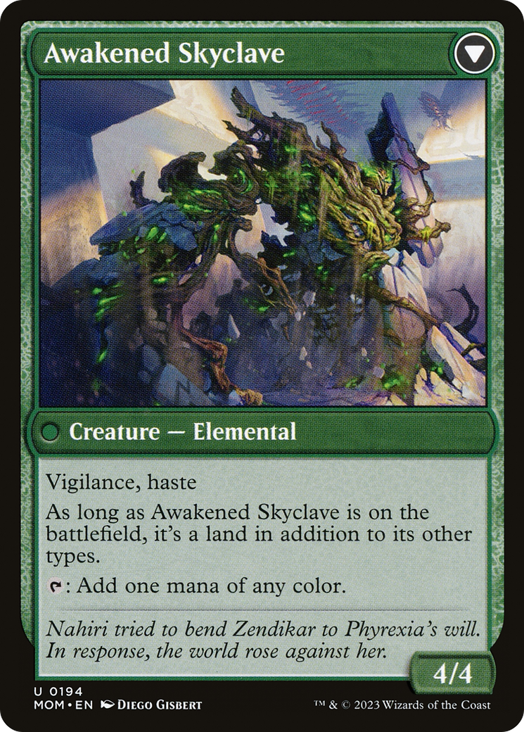 Invasion de Zendikar // Skyclave éveillé (MOM-194) - Feuille de Marche des Machines