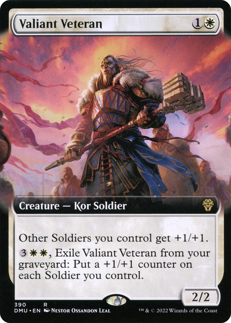 Valiant Veteran (Extended Art) (DMU-390) - Dominaria United: (Extended Art)