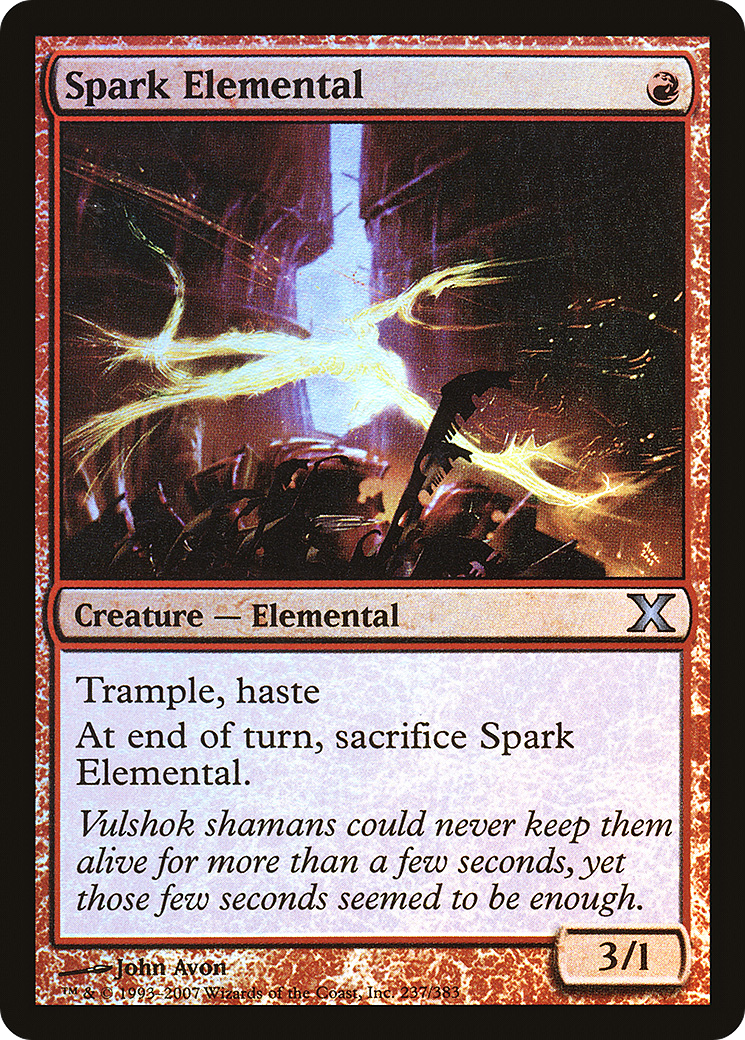 Spark Elemental (10E-237★) - Tenth Edition Foil