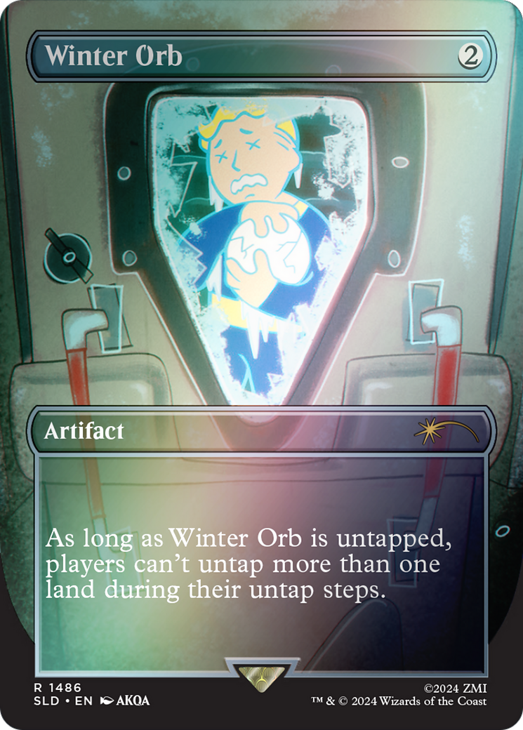 Winter Orb (Rainbow Foil) (SLD-1486★) - Secret Lair Drop (Borderless) Foil
