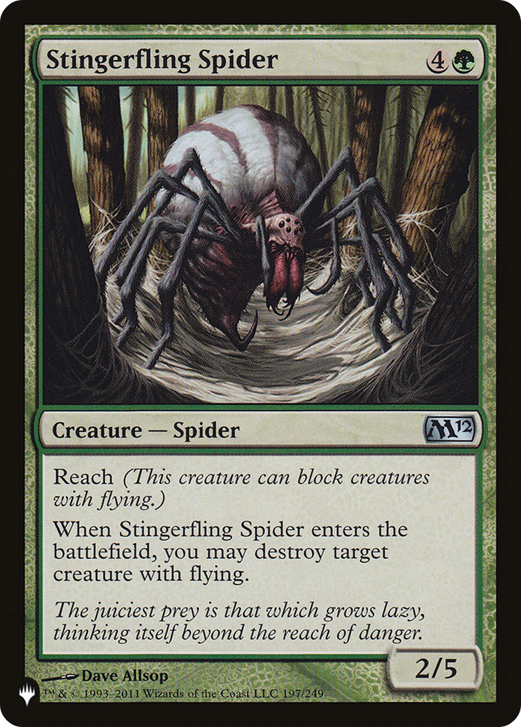 Stingerfling Spider (LIST-M12-197) - The List