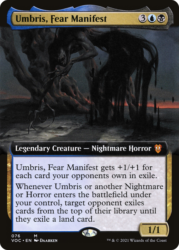 Umbris, Fear Manifest (Extended Art) (VOC-076) - Crimson Vow Commander: (Extended Art)