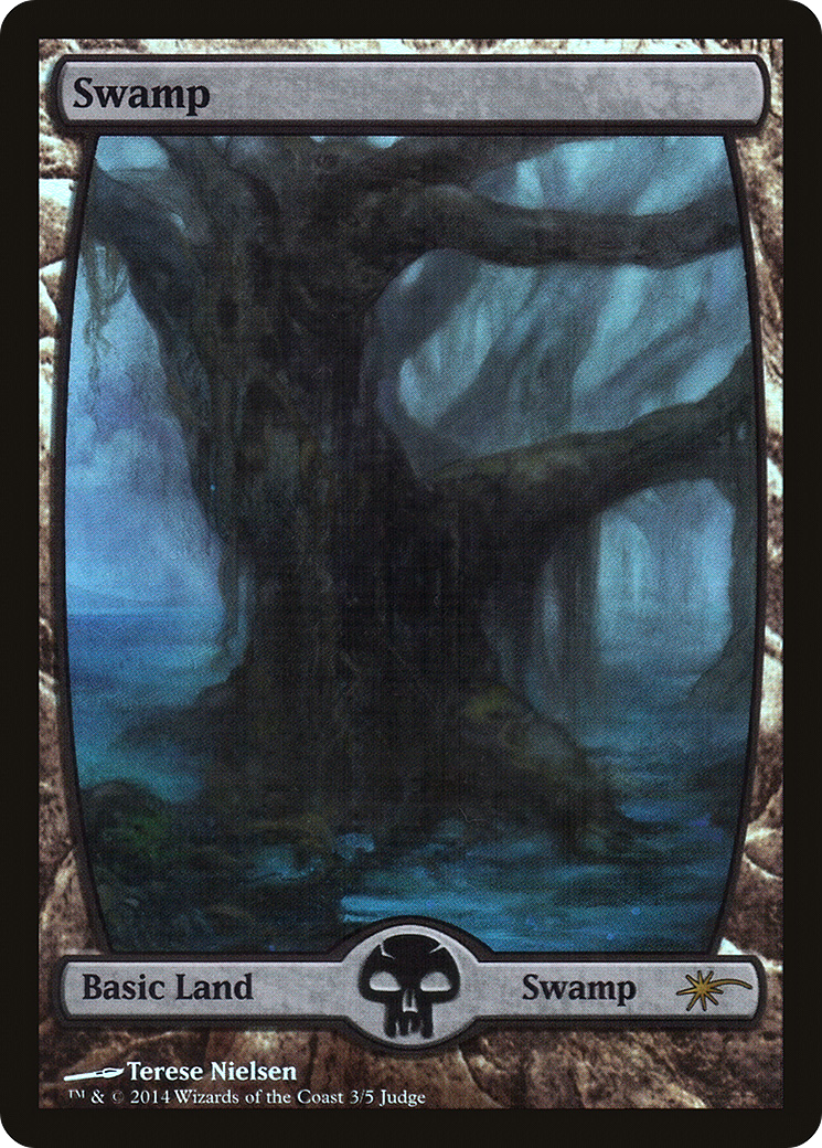 Swamp - Full Art (3) (JDG-03★) - Judge Gift Cards 2014 Foil