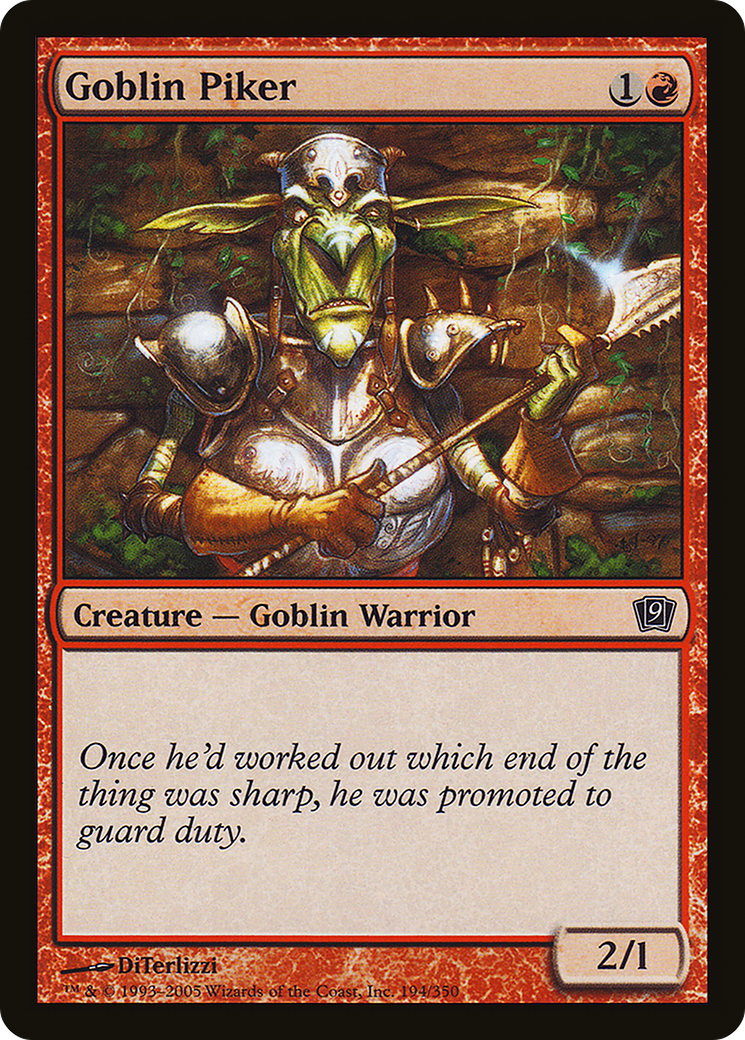 Goblin Piker (9ED-194★) - Ninth Edition Foil
