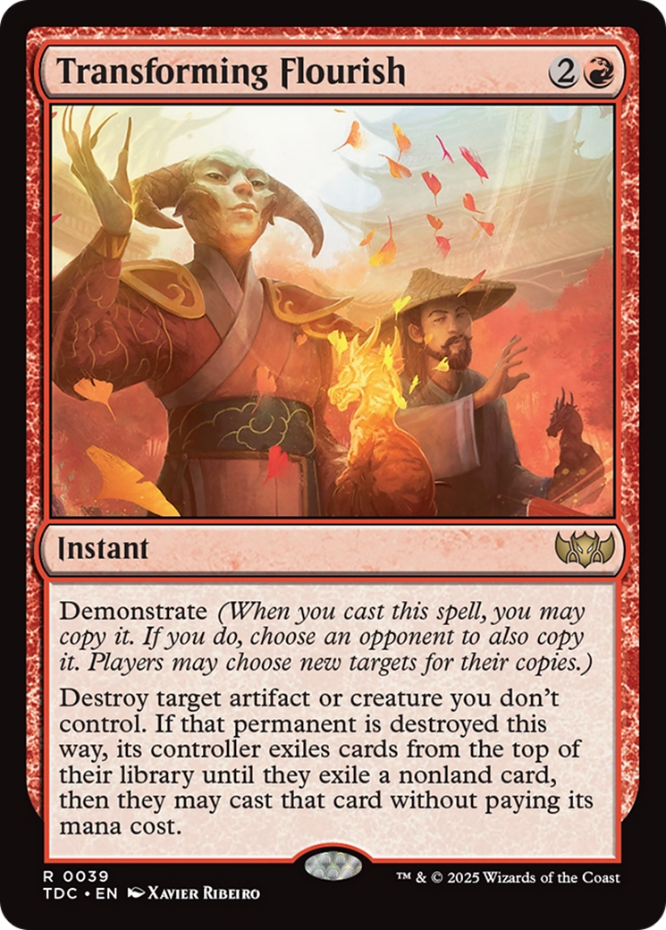 Transforming Flourish (TDC-039) - Commander: Tarkir: Dragonstorm