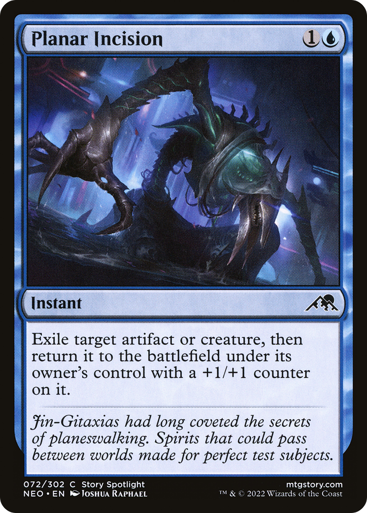 Planar Incision (NEO-072) - Kamigawa: Neon Dynasty Foil