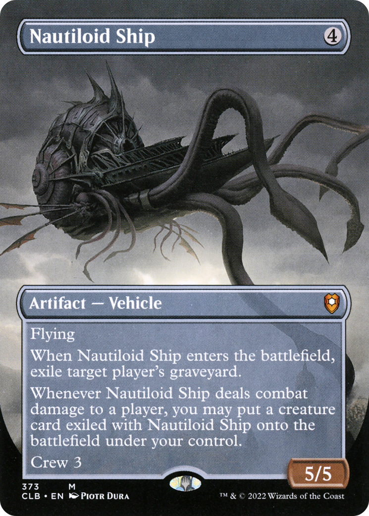Nautiloid Ship (Borderless) (CLB-373) - Commander Legends: Battle for Baldur's Gate (Borderless) Foil