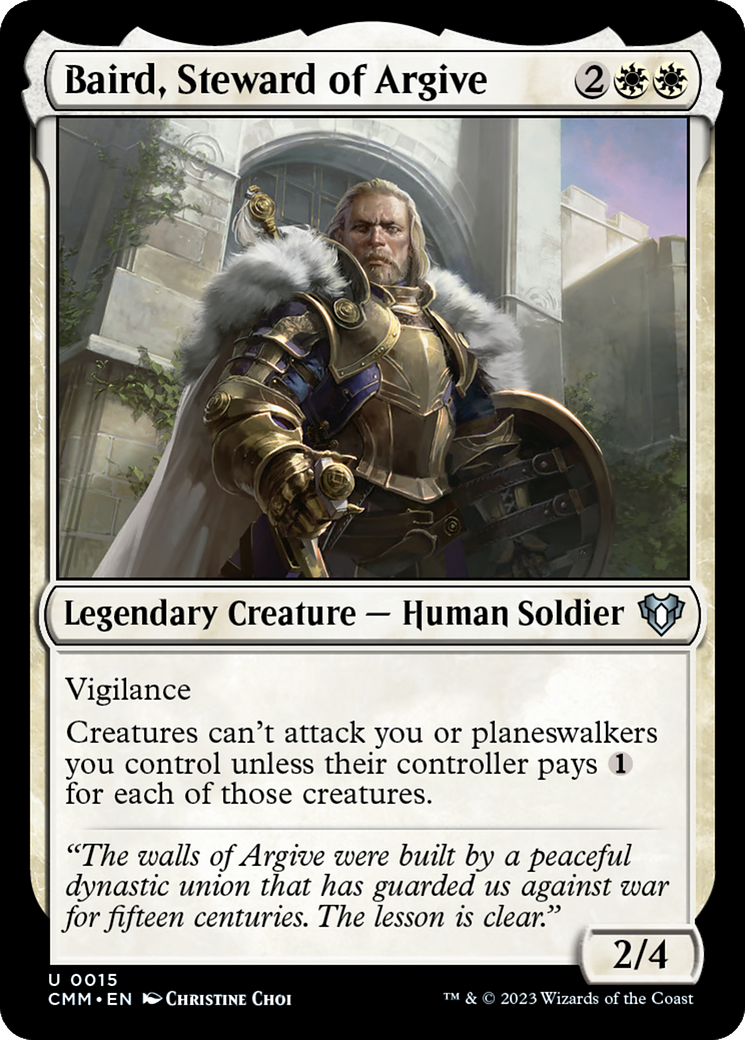 Baird, intendant d'Argive (CMM-015) - Commandant Masters Foil