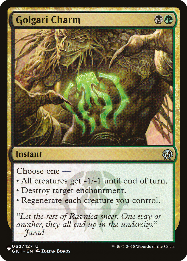 Golgari Charm (LIST-062/127) - The List