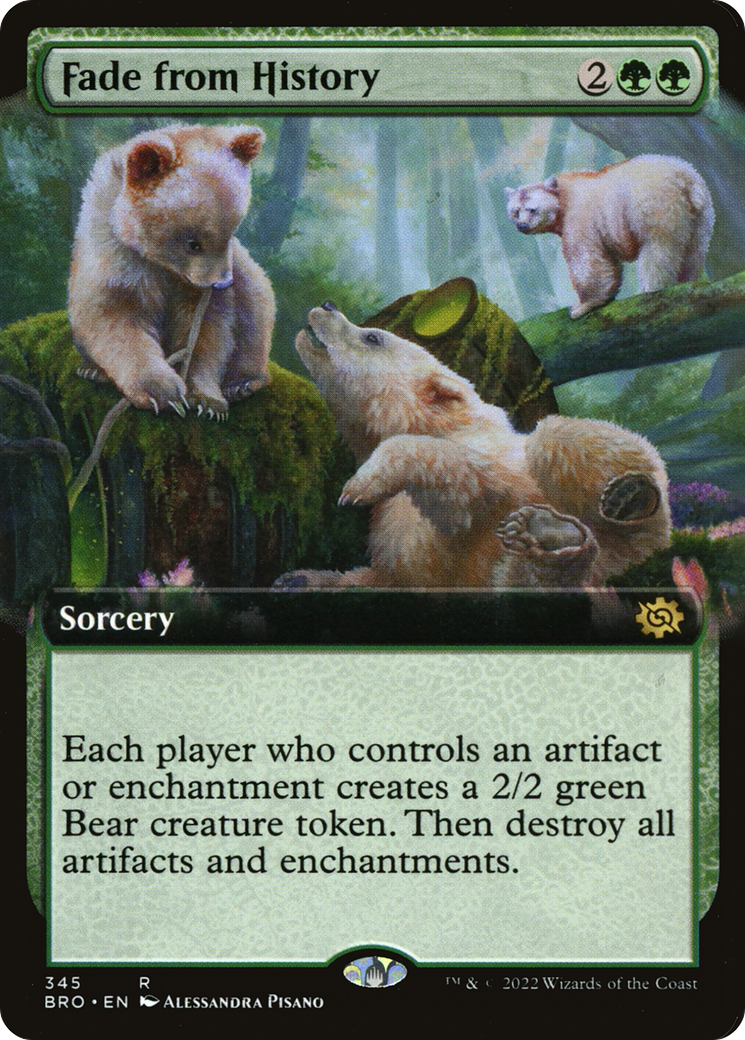 Fade from History (Extended Art) (BRO-345) - The Brothers' War: (Extended Art) Foil