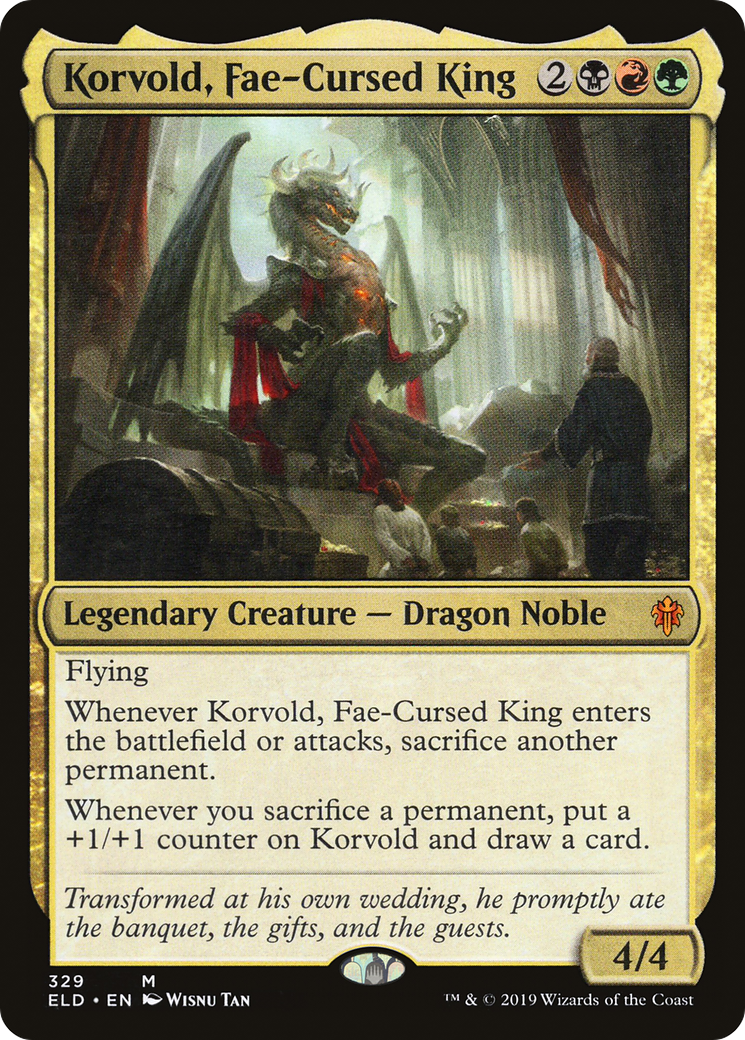 Korvold, Roi Maudit par les Fées (ELD-329) - Trône d'Eldraine Foil