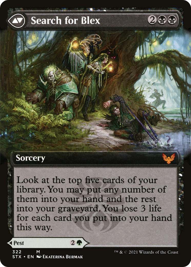 Blex, Vexing Pest (Extended Art) (STX-322) - Strixhaven: School of Mages: (Extended Art)