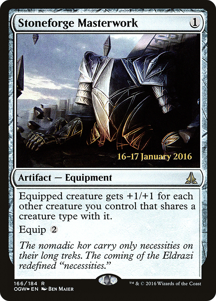 Stoneforge Masterwork (PRE-166S) - Oath of the Gatewatch Promos Foil