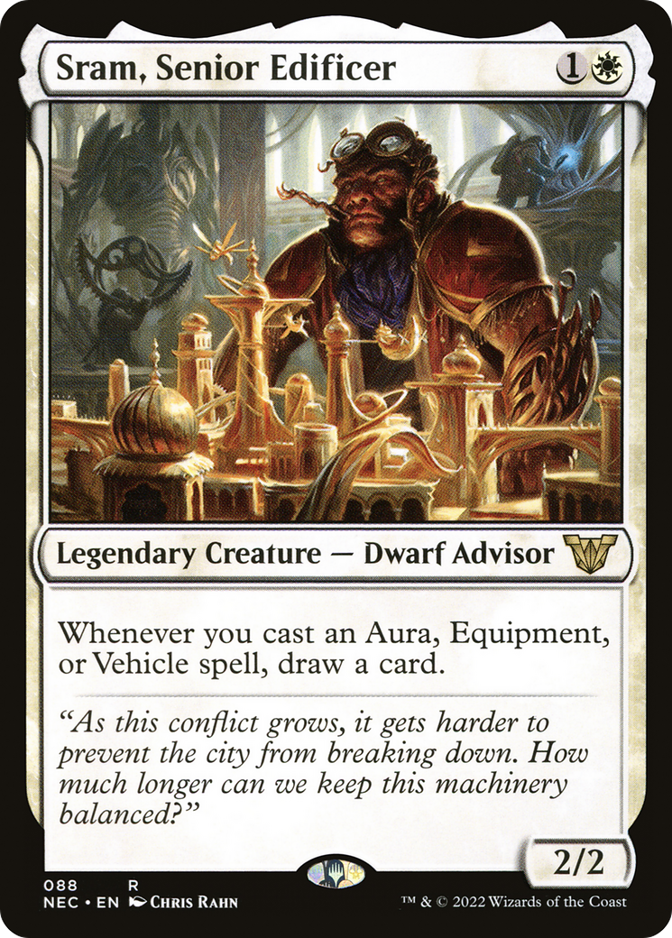 Sram, Senior Edificer (NEC-088) - Neon Dynasty Commander