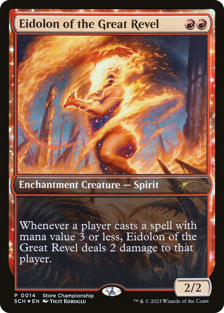 Eidolon of the Great Revel (GAME-014) - Store Championships: (enchantment) Foil