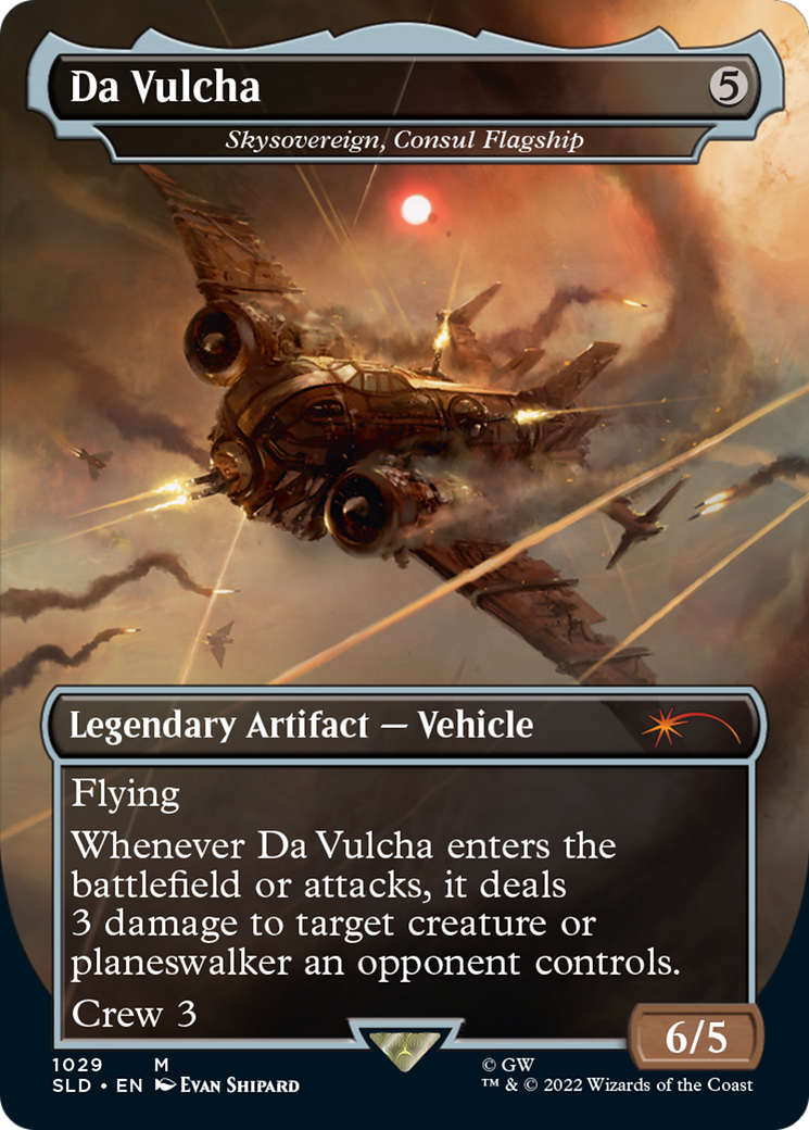 Da Vulcha - Skysovereign, Consul Flagship (Borderless) (SLD-1029) - Secret Lair Drop / Da Vulcha (Borderless) Foil