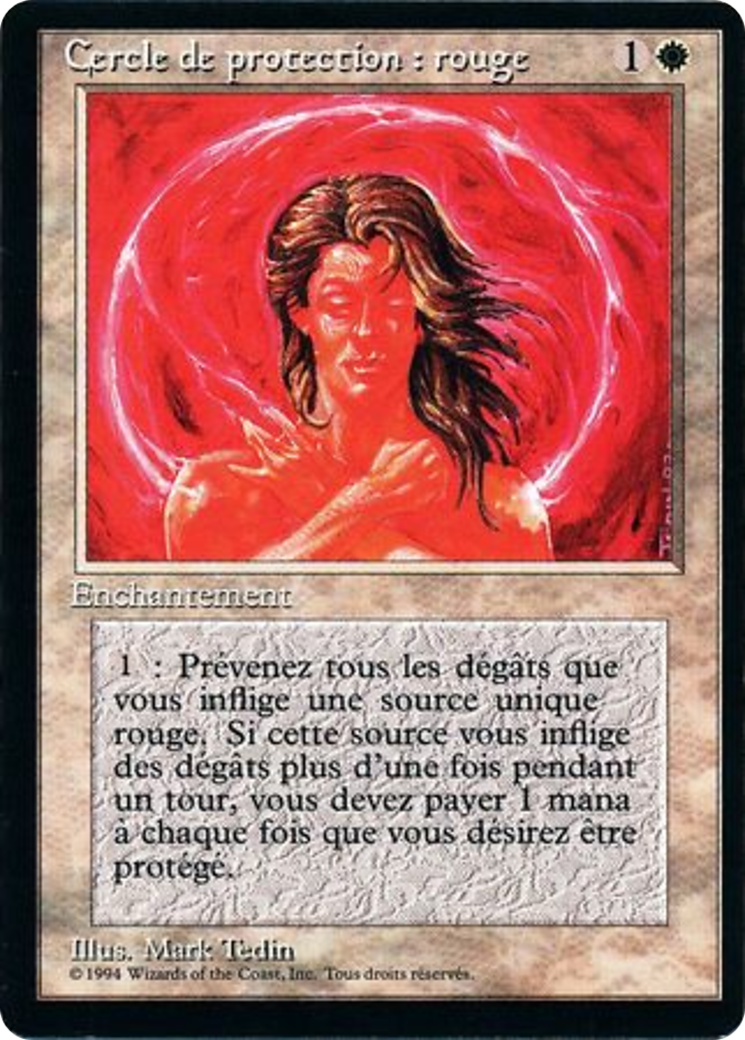 Cercle de protection : Rouge (FBB-012) – Bordure noire étrangère