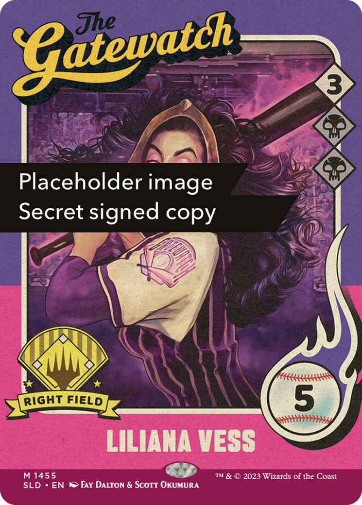 Liliana Vess (747) (Autographed) (SLD-747) - Secret Lair Drop: (Full Art) (Borderless) Foil