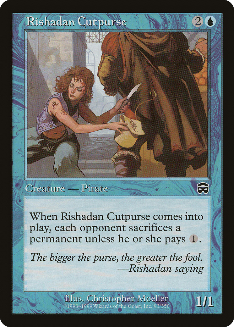 Rishadan Cutpurse (MMQ-093) - Feuille de masques Mercadian
