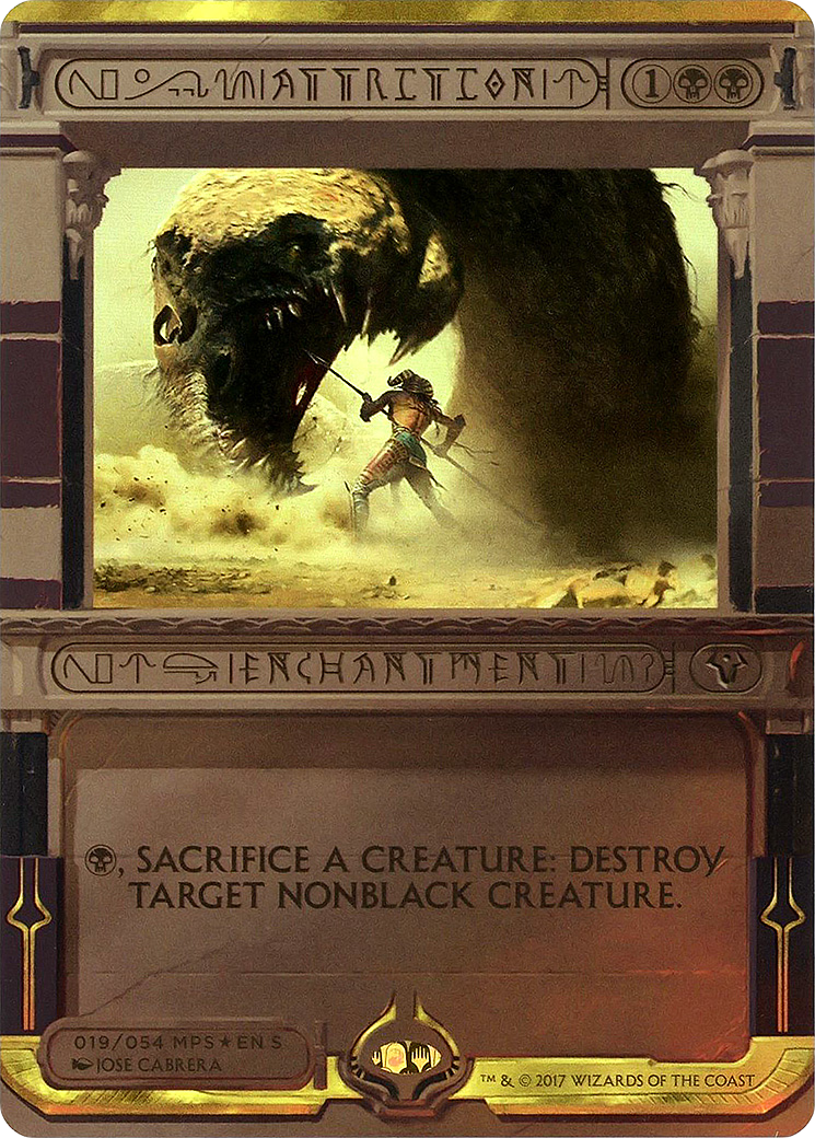 Attrition (MP2-019) - Invocations d'Amonkhet (sans bordure)