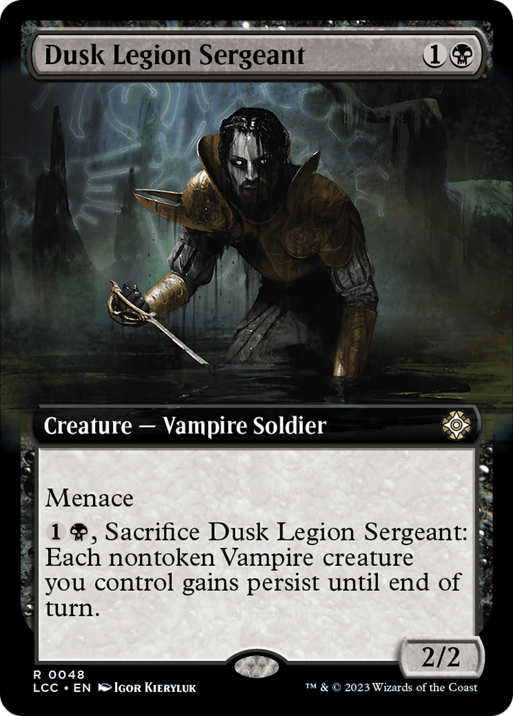 Dusk Legion Sergeant (Extended Art) (LCC-048) - The Lost Caverns of Ixalan Commander: (Extended Art)