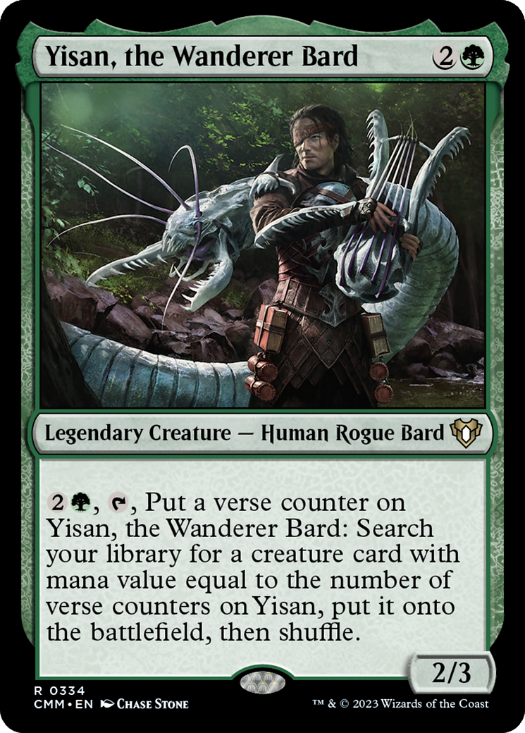 Yisan, le barde vagabond (CMM-334) - Commander Masters