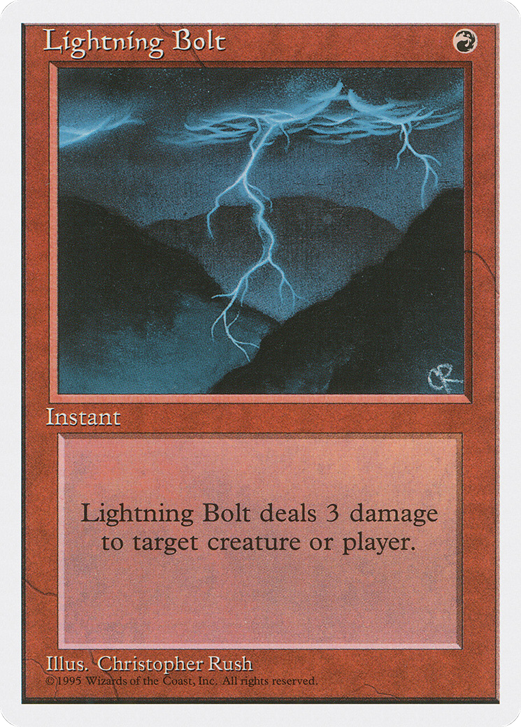 Lightning Bolt (4ED-208) - Quatrième édition