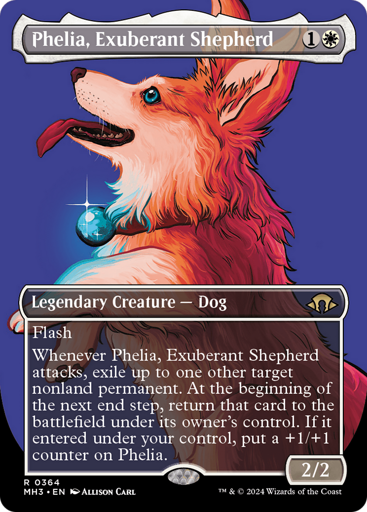 Phelia, Exuberant Shepherd (Borderless) (MH3-364) - Modern Horizons 3 (Borderless)